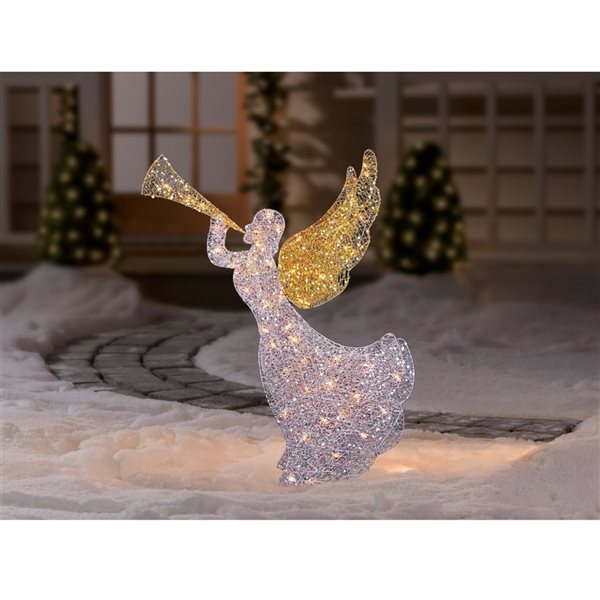Northlight 46-in 3D Glittered Angel Outdoor Decoration