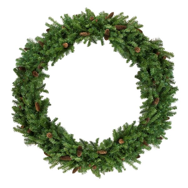Northlight 5-ft Dakota Red Pine Commercial Artificial Christmas Wreath ...