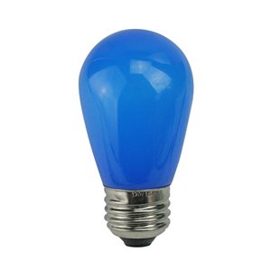 Northlight Opaque LED S14 Blue Christmas Replacement Bulbs - Pack of 25