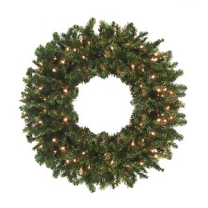 Northlight 96-in Pre-Lit High Sierra Pine Artificial Christmas Wreath