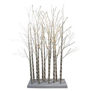 Northlight 4-ft LED White Birch Twig Tree Cluster Outdoor Christmas Decoration