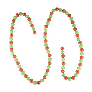 Northlight 6-ft Red and Green Glittered Candy Drop Christmas Garland