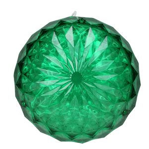 Northlight 6-in LED LGreen Crystal Sphere Outdoor Christmas Decoration