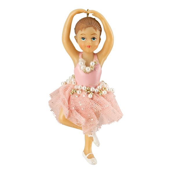 Northlight 4.25-in Pretty in Pink Ballerina Girl Christmas Ornament