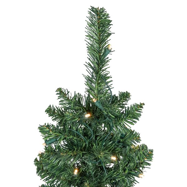 Northlight 6ft PreLit LED Northern Balsam Fir Pencil Artificial