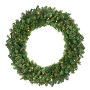 Northlight Pre-Lit Canadian Pine Artificial Christmas Wreath