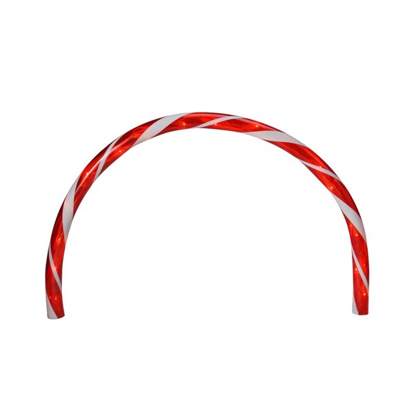 Northlight Candy Cane Arch Outdoor Christmas Pathway Markers - Set of 3