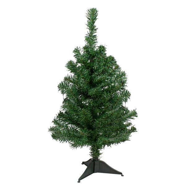 Northlight 2-ft Medium Two-Tone Mixed Green Pine Artificial Christmas Tree - Unlit