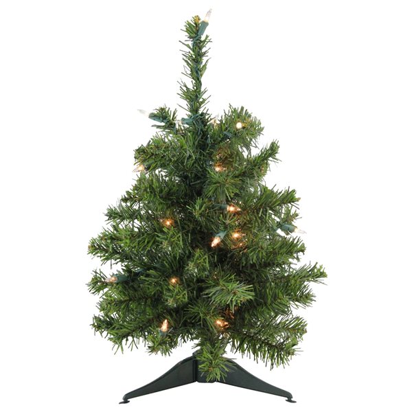 Northlight 1.5-ft Pre-Lit Medium Canadian Pine Artificial Christmas ...