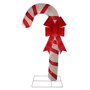 Northlight 72-in Glitter Candy Cane Outdoor Decoration