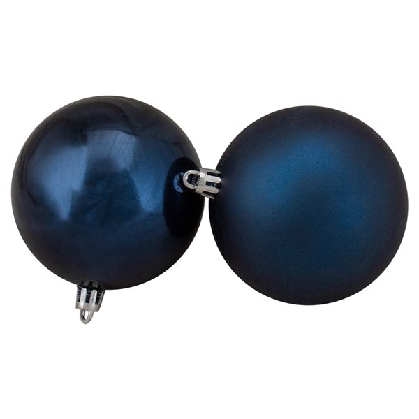 Northlight 32-Piece Blue Shatterproof 2-Finish Ball Ornaments