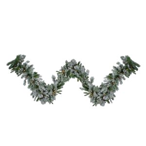 Northlight 9-ft x 14-in Mixed Rosemary Emerald Pine Christmas Garland