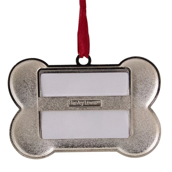 Northlight 3-in Red and Silver-Plated Best Dog Bone Christmas Ornament