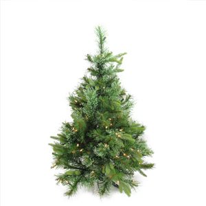 Northlight 3-ft x 29-in Pre-Lit Ashcroft Cashmere Pine Full Artificial Christmas Tree