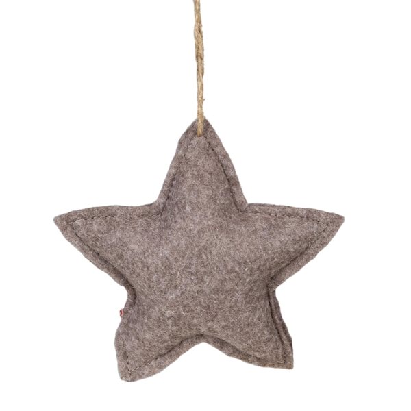 Northlight 4.5-in Plaid Star Shaped Plush Christmas Ornament