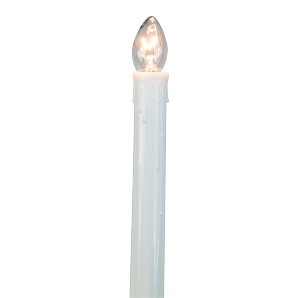 Northlight 10 White Candle Pathway Markers Christmas Lights