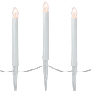 Northlight 10 White Candle Pathway Markers Christmas Lights