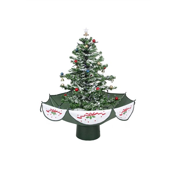 Northlight 2.5ft PreLit Musical Snowing Artificial Christmas Tree