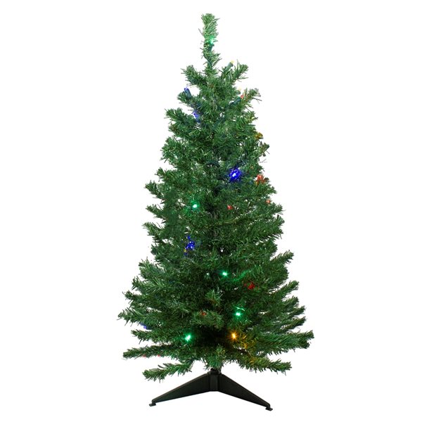 Northlight 3-ft Pre-Lit Medium Mixed Classic Pine Artificial Christmas Tree