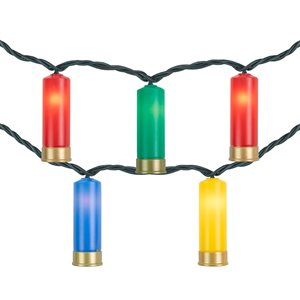 Northlight Multicolour Shotgun Shell Novelty Christmas Light Set - 10-Light