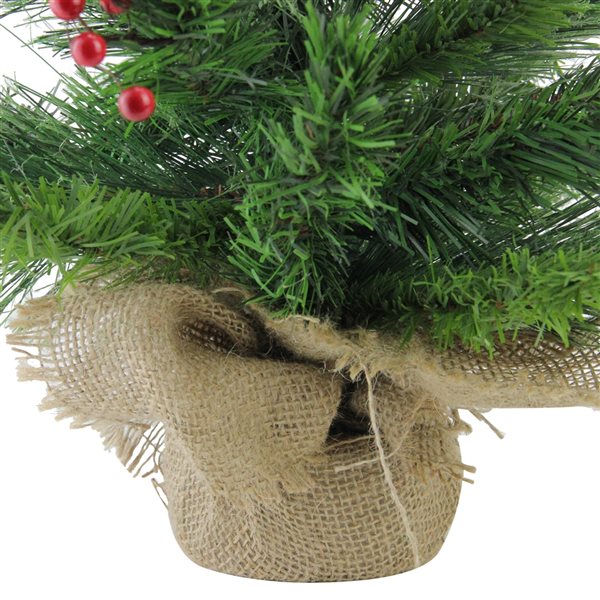 Northlight 24-in Mixed Cashmere Berry Pine Medium Artificial Christmas Tree - Unlit