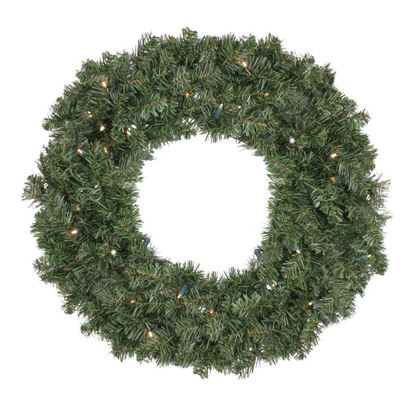 Northlight Pre-Lit Canadian Pine Artificial Christmas Wreath
