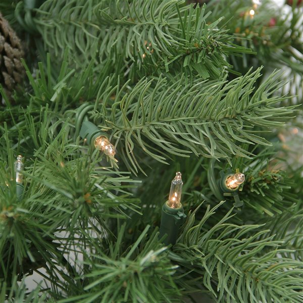 Northlight 24-in Noble Fir with  Berries and Pine Cones Christmas Wreath