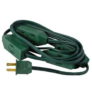 Northlight 9-ft Extension Cord with 9-outlets and Foot Switch