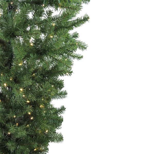 Northlight 7.5-ft Pre-Lit Green Spruce Artificial Upside Down Christmas Tree