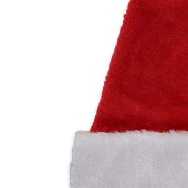 Northlight Plush Unisex Adult Christmas Santa Hat