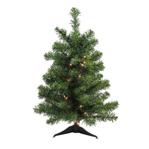 Northlight 2-ft Pre-Lit Medium Canadian Pine Artificial Christmas Tree