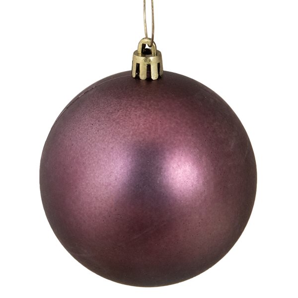 Northlight 32-Piece Mulberry Shatterproof 4-Finish Christmas Ball Ornaments