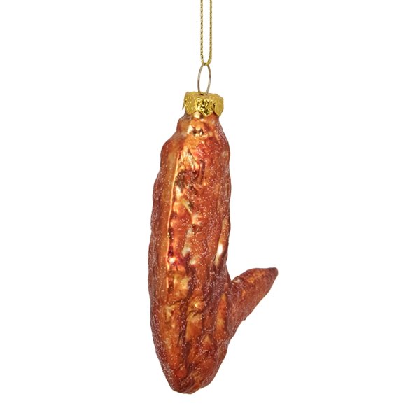 Northlight 4-in Buffalo Chicken Wing Glass Christmas Ornament