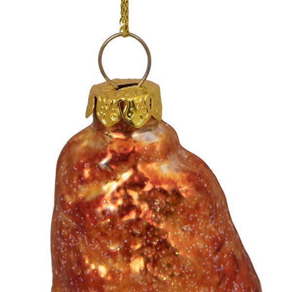 Northlight 4-in Buffalo Chicken Wing Glass Christmas Ornament