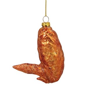 Northlight 4-in Buffalo Chicken Wing Glass Christmas Ornament