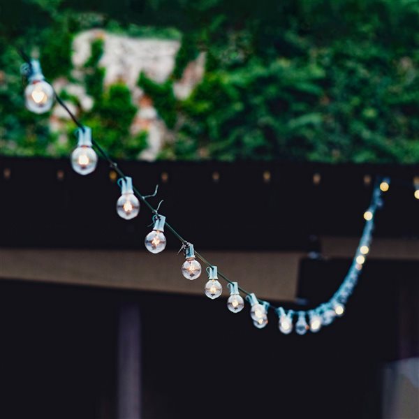 Northlight 20-Count Clear G40 Globe Patio Garden Christmas Light Set 20-ft