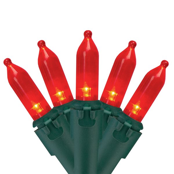 Northlight 100-Count Red LED Mini Christmas Lights 32605400 | RONA