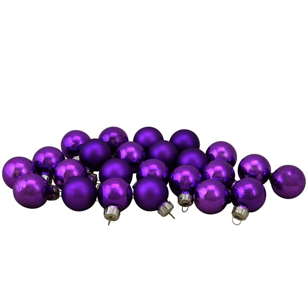 Purple christmas ornaments hotsell