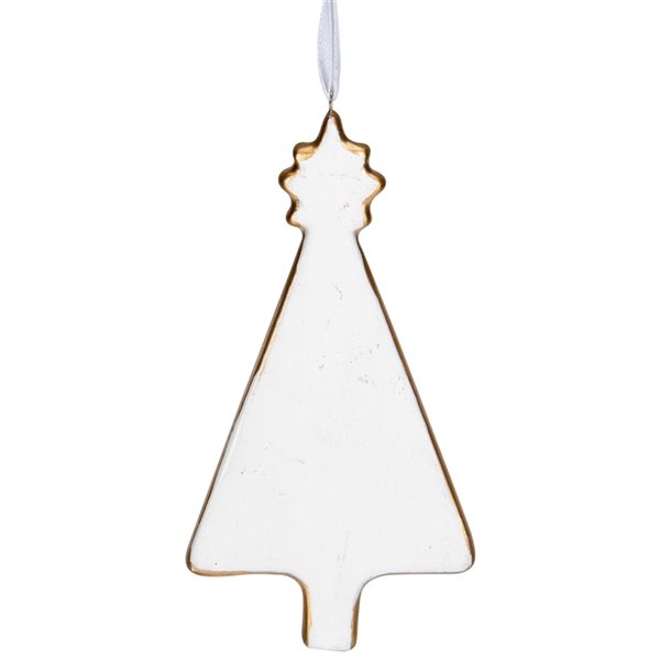 Northlight 4.5-in Green and Gold Christmas Tree Hanging Ornament