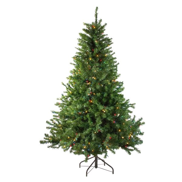Northlight 5-ft Pre-Lit Medium Canadian Pine Artificial Christmas Tree ...