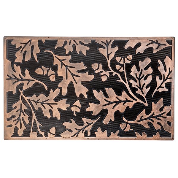 iH casadécor 30-in x 18-in Bronze Rectangular Indoor Door Mat