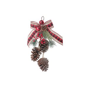 IH Casa Decor Berries with Pine Cone Christmas Decoration Hanger