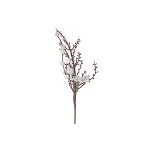 IH Casa Decor White Frosted Berry Twig Branch - Set of 6