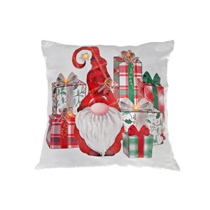 IH Casa Decor Gnome with Gifts LED Velvet Pillow - Set of 2