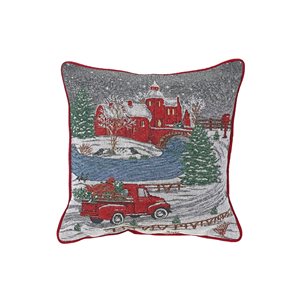 IH Casa Decor Winter Driving Tapestry Pillow - Set of 2