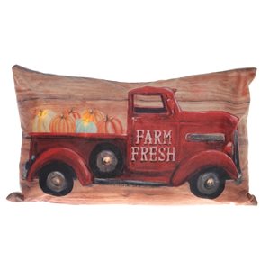 IH Casa Decor Farm Fresh Pumpkin LED Velvet Pillow - Set of 2