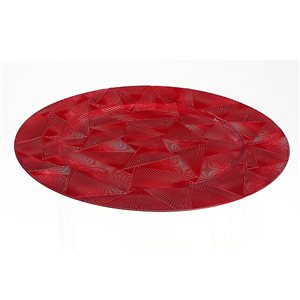 IH Casa Decor Red 13-in Charger Plate - Set of 6