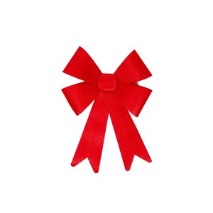 IH Casa Decor Red Shiny Christmas Bow - Set of 6