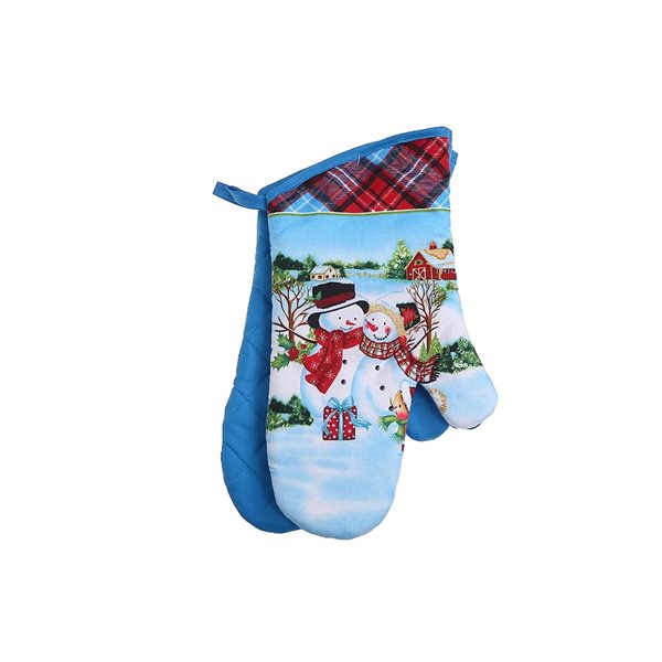 iH casadécor Snowman Oven Mitts - Set of 2