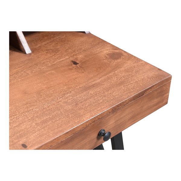 Moe's Home Collection Garrison 43-in Brown Wood Traditional Writing Desk